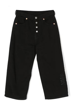 Black cotton jeans MAISON MARGIELA KIDS | M60451MM016M6900